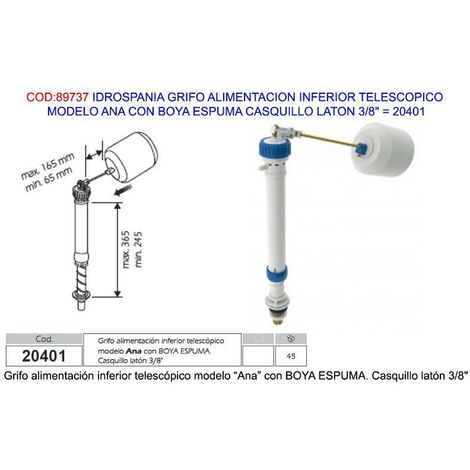 idrospania grifo alimentac.inferior ana boya espuma 3-8  20401
