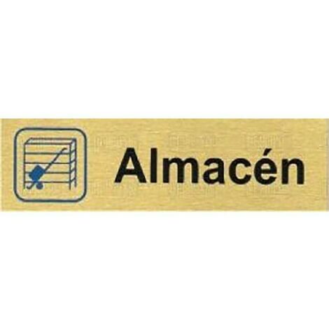 DUVER placa aluminio oro 150x45 ''almacen'' , 0UNIDADES , DUVER placa aluminio oro 150x45 ''almacen'' , 0UNIDADES (1/2)