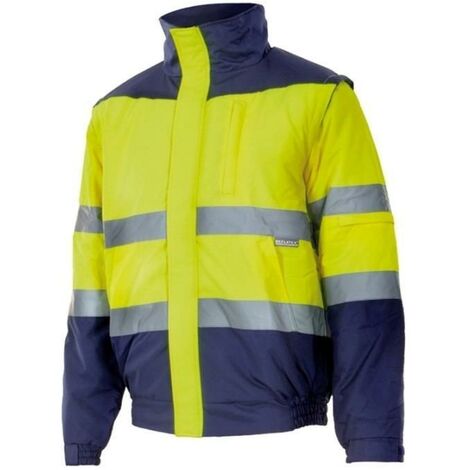cazadora alta visibilidad bicolor marino/amarillo fluor talla s-xxl alta visibilid amrillo marino talla xl (1/2)