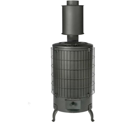 THECA estufa leña n.4 ecodesing &43 accesorio t , Estufa de leña N4 Ecodesign Theca Estufa ECODESIGN de doble combustión y doble cámara de acero con vermiculita refractaria C
