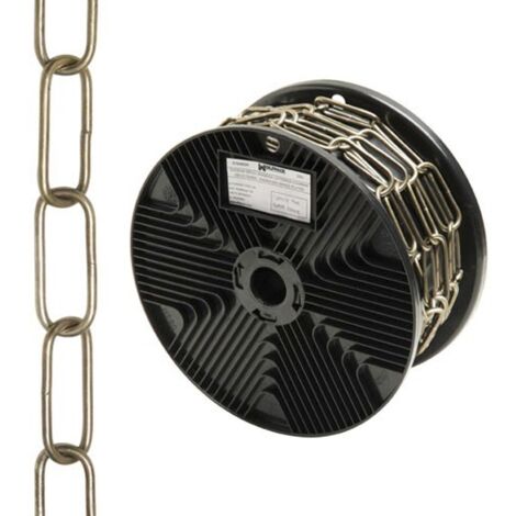 WOLFPACK LINEA PROFESIONAL cadena decorativa lisa cuero 3,4x43 mm. rollo 20 metros