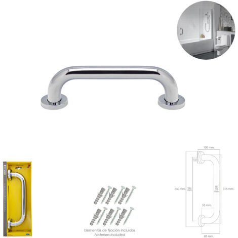 MAURER agarre ducha maurer cromo brillo ø 32 mm. longitud 30 cm.