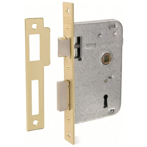Cerradura Madera Embutir 20X30Mm 200230Hl Laton Canto Cuadrado Sin Resbalon Tesa