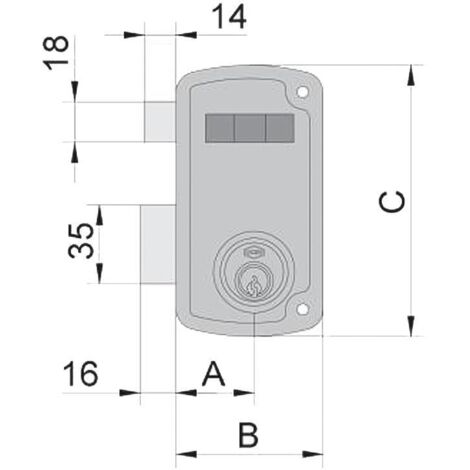 UCEM ucem cerradura sobreponer 4056-a 60 (65) hb izq. , ucem cerradura sobreponer 4056-a 60 (65) hb izq.