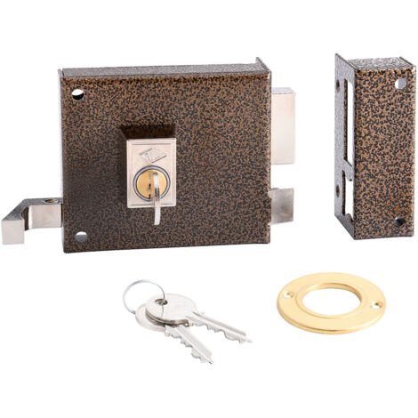 Cerradura Sobreponer 100X60Mm 125Ar10D/1 Hierro Esmaltado Picaporte Derecha Cvl