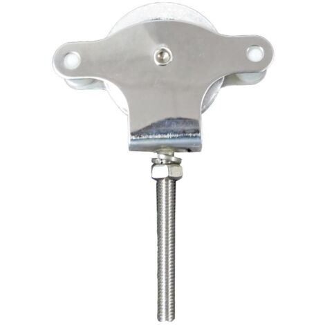 Polea Tendedero Wolfpack Inoxidable 60 mm. / Roldana Metálica Con Tornilo