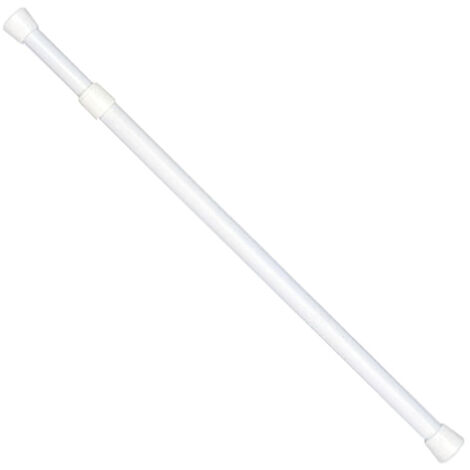 RIEL CHYC portavisillos extensible auto 12/91-143 blanco , Porta visillos extensible auto - Color blanco - Diámetro x longitud: 12 mm. x 91/143 cm- Extensible.