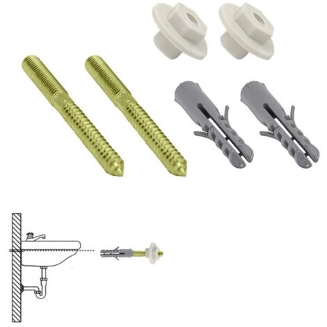 WOLFPACK LINEA PROFESIONAL kit sanitario fijacion lavabo  10x110 mm. (2 piezas)