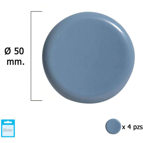 MAURER Deslizante Gris PTFE Ø50 (Blister 4 Unidades), Multicolor