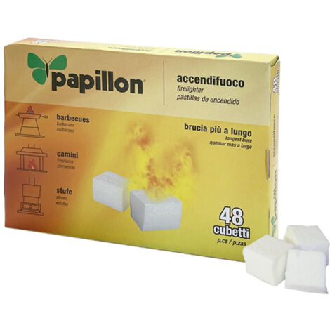 MAURER 8130260 Pastillas Fuego Papillon 48 Piezas Barbacoa, Chimeneas, Encendido Hogeras, Multicolor, único
