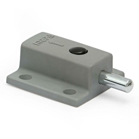 HERRAJES ALK pasador-pulsador automática gris para mesa , El pasador-pulsador automático para mesa en color gris, de la marca ALK es