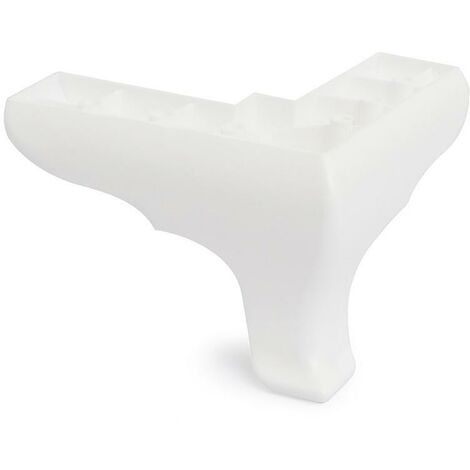Q&Q pata okaliptus 140x140 h100 blanco mate , La pata para sofá blanco mate de plástico Okaliptus 140X140 es una pata de sofá o mueble de 10 cm de altura. (1/2)