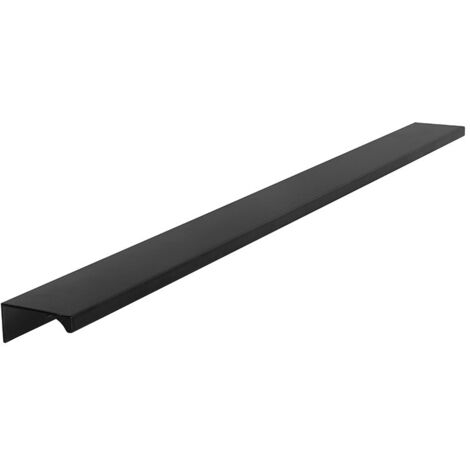 tirador aluminio modelo vico acabados plata mate, anodizado brillo, negro y blanco mate acabado negro mate dist. agujero dist. 320mm.