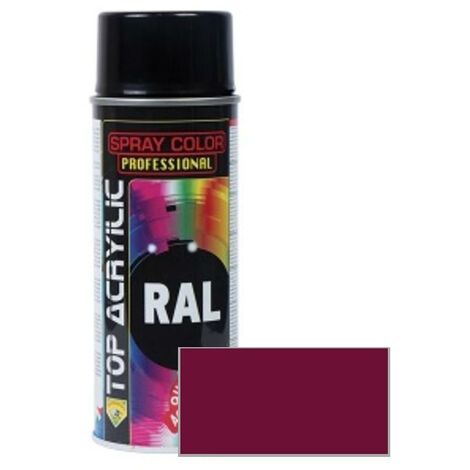 TOP ACRYLIC spray acrilico rojo vino ral-3005 400ml , 0UNIDADES (1/2)