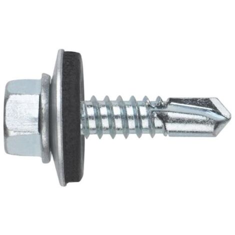 Caja 500 Tornillos Broca con Arandela Goma 5,5x50mm 7504-K