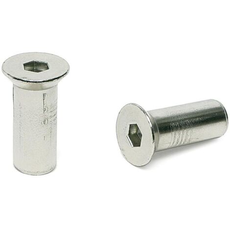 HERRAJES ALK tubo union allen.4 cabeza cónica d8 m6x20 zincado