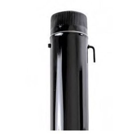 Tubo estufa con llave 120mm acero esmaltable ne exoleña exoj