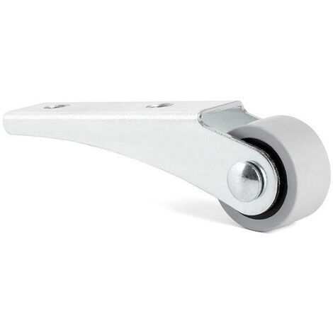 rueda fija anui-l aro de goma d25 h29 soporte de pala larga zincado
