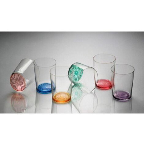 BOHEMIA vasos sidra spiral colores 360 ml caja 6 , Caja 6 vasos sidra Spiral colores 360 mlFabricado en cristal de Bohemia de alta calidadSe recomienda lavar y secar a mano