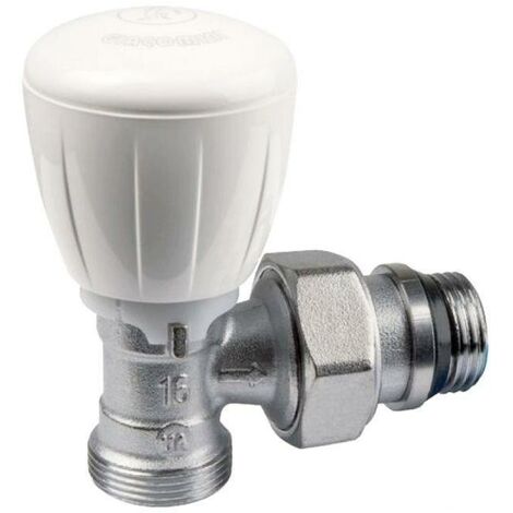 Válvula micrométrica con opción termostática, Giacomini R431TG  3/8" x (16X2)