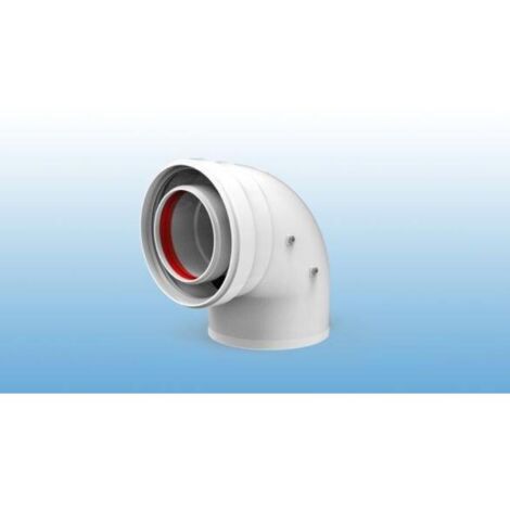 FIG - TUBO EVACUACION CALDERAS codo coaxial 80/110 90º m-h 811-90mhp1 fig