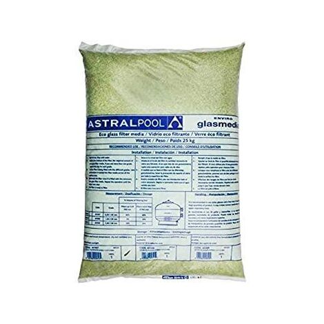 ASTRALPOOL saco 25 kg vidrio filtr. g1 0,5-1 mm 57011 astral