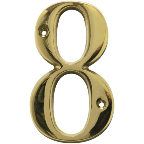 AMIG numero 8-4 laton 2677 amig , Números Latón Latón Pulido de la marca Amig.