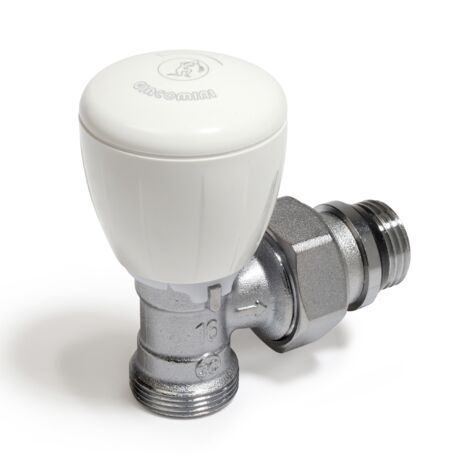 Válvula micrométrica con opción termostática, Giacomini R431TG 1/2" x (16 x 2)
