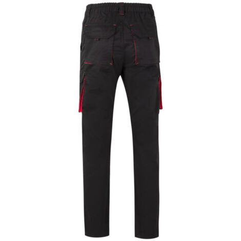VELILLA pantalón bicolor stretch negro-rojo tallaje talla 52 (1/5)