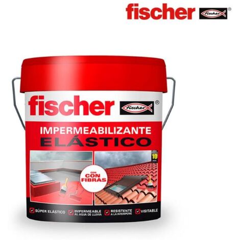 Impermeabilizante Base Agua 750ml Rojo 1kg Fischer