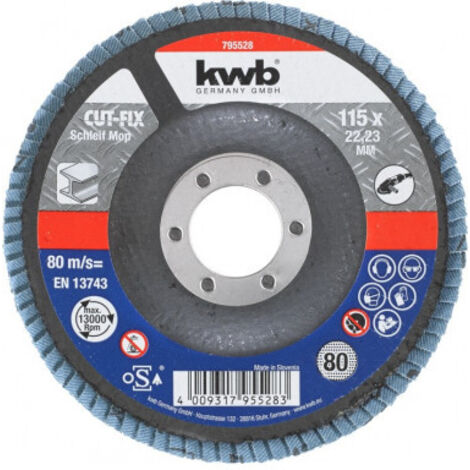 KWB disco laminado zirconio grano 80z 115x22 mm 49795528 , disco laminado zirconio grano 80z 115x22 mm 49795528 (1/2)