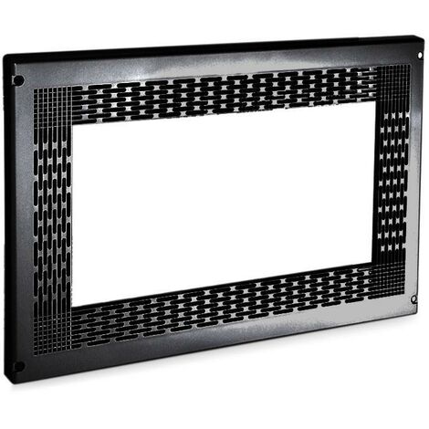HERRAJES ALK marco mueble microondas 600x400 negro , AUREA Marco para el mueble de microondas. Con este marco el microondas queda totalmente embutido en el mueble, sin dejar esp