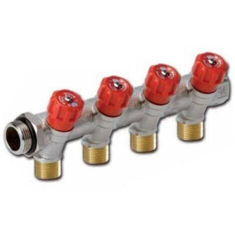 FITTINGSESTANDARD colector con valvlulas 3/4 4 salidas 16 ccv344 fi