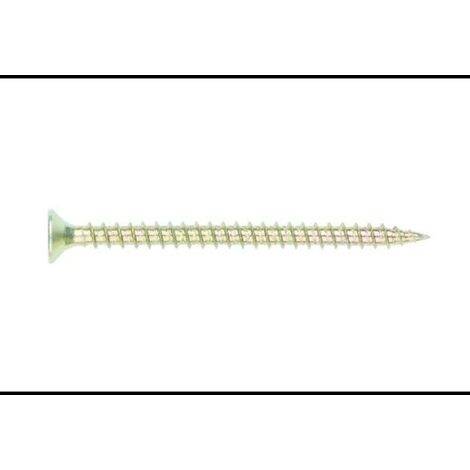 INDEX tornillo pozidrive 5x 70   x100 , Tornillo para madera.

Tirafondo de cabeza avellanada 90º,filete 40º.lubricado.Pozidriv.
REF. TP-PO bicromatizado.Para punta PZ-2 (1/3)