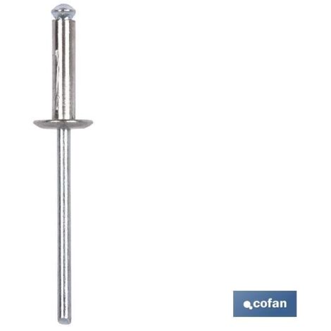 COFAN Remache Aluminio Normal 4.8 X 8 Mm Caja 500 Unid. , Este Remache