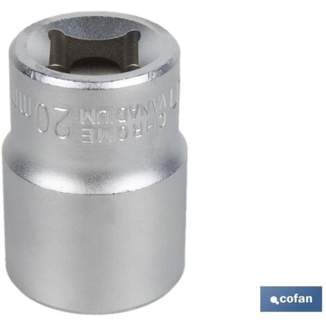 Performance Tool W38417 - Juego De Llaves De Vaso De Acero Al Cromo Vanadio Con Bordes Empotrados Y Acabado Pulido 13 Piezas Pared Estandar Y