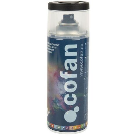 COFAN Pintura Acril. 400ml 9005-negro Mate , Pintura De Esmalte