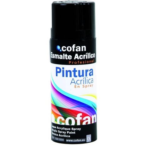 Pintura de Esmalte Acrílica, En Spray, Envase de 400 ml, Varios Colores