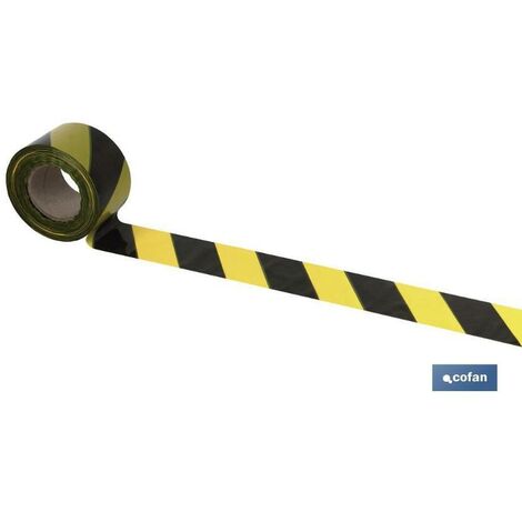 Cinta Reflectante de Advertencia con Flecha Amarilla y Negra de 50mm x 5m