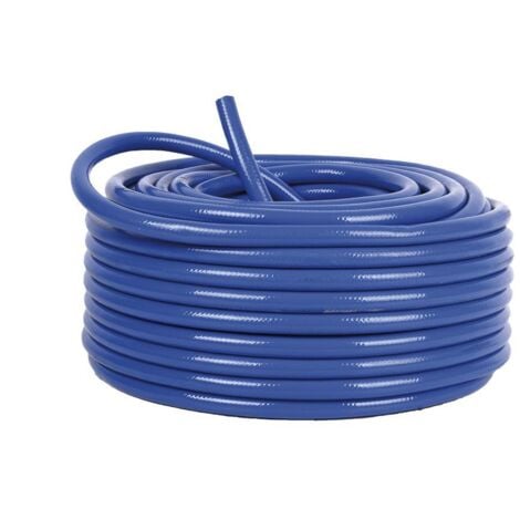COFAN manguera compresor 8,5 x 12,5mm (50 mts) , Manguera azul reforzada para aire comprimido recubierta de PVC en rollo de 50 metros. Adecuado para todos los compresores estándar.