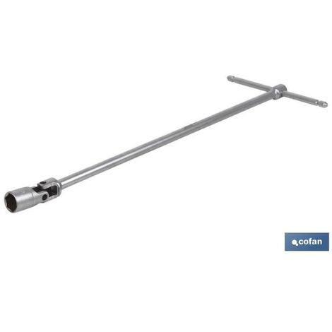 COFAN llave articulada en t 6mm , Llaves en T articuladas con boca hexagonal. Con medidas desde 6 mm hasta 24 mr. Modelo con articulación cardánica con muelle de fricción para perm