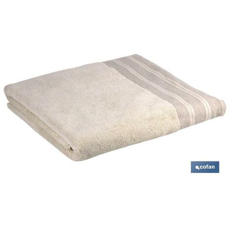 Pack de 2 toallas para lavabo de algodón 600 gr de 50x100 cm en color gris