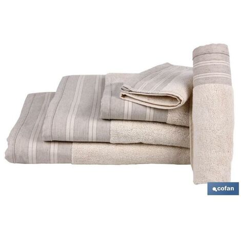 Pack de 2 toallas para lavabo de algodón 600 gr de 50x100 cm en