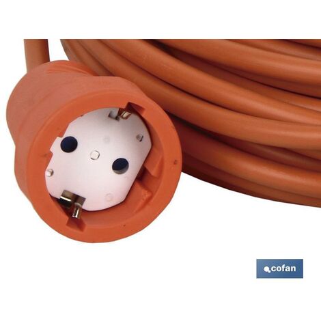 Prolongador 2P+T, 16A 250V~ Color naranja 10 m de cable Solera