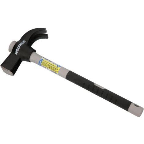 martillo uña mango fibra vidrio mango fibra vidrio con empuñadura antideslizante. 600 gramos 33 cm. (1/5)