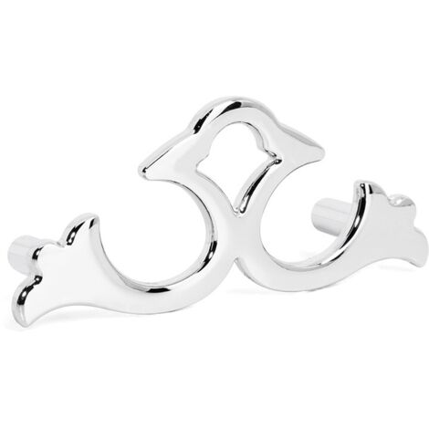 tirador zamak modelo cassi acabado cromo dist. agujero dist. 64mm.