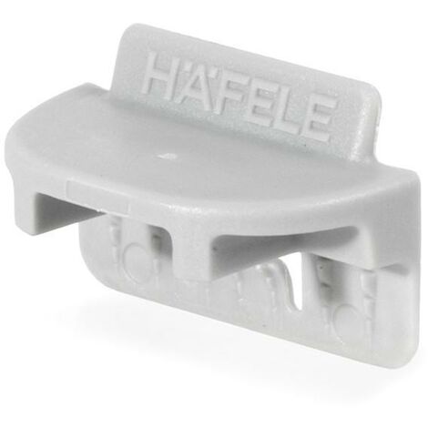 herraje de unión para trasera ixconnect. plástico. sin . gris. inserción en ranura. espesor 12mm - hafele ( color:000000 100) (1/2)