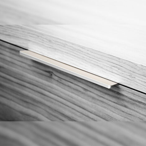 emuca lote de 10 tiradores para mueble picanya, l104mm, intereje 64mm, aluminio, anodizado mate