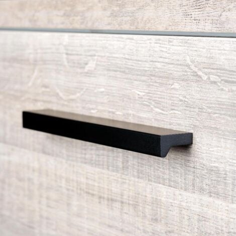 TIRADOR MUEBLE ZAMAC PULL-005 DE 128 MM. NEGRO