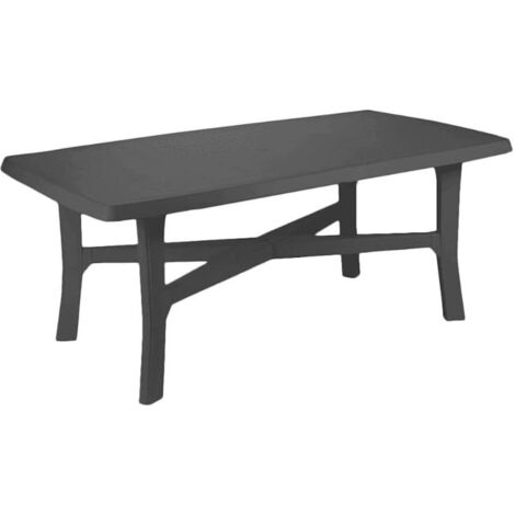 MESA RESINA SENNA 180x100x72 CM ANTRACITA (1/4)